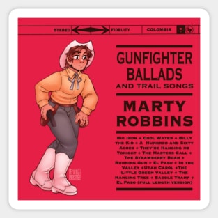 Gunfighter Ballads and Trail Songs Sticker